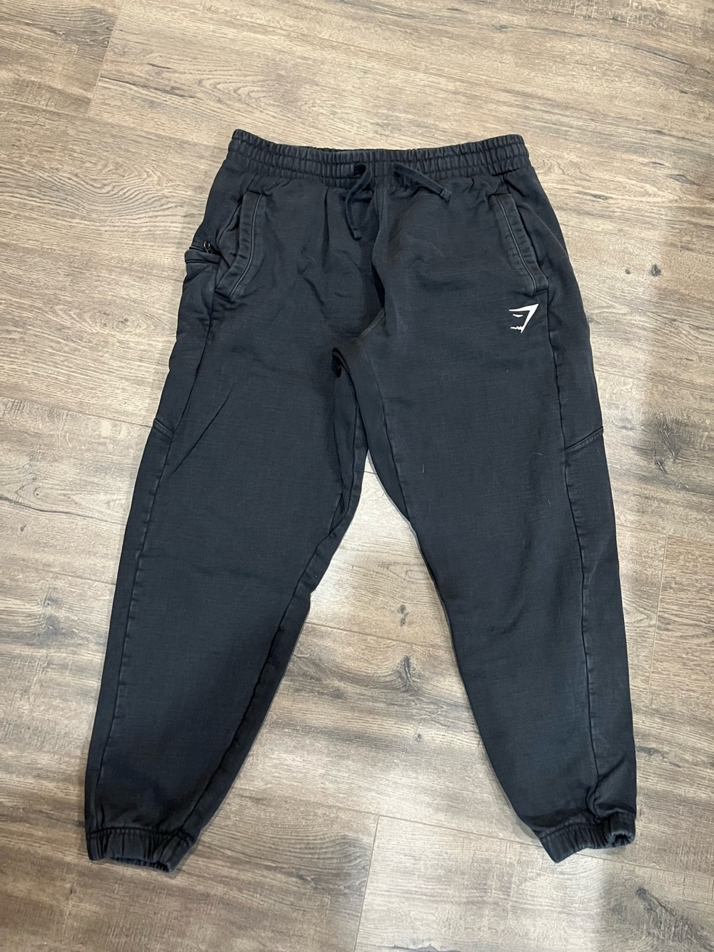 Gymshark Black Women's Track Joggers with Logo